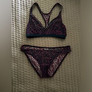 Patagonia Black and Pink Bikini